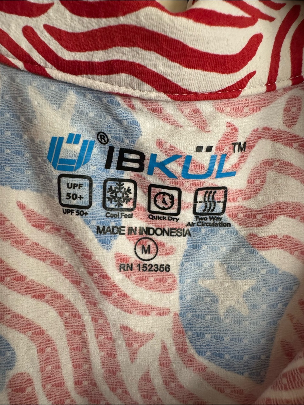 IBKUL Red, White & Blue Star Wave Quarter-Zip Pullover - Picture 6 of 6